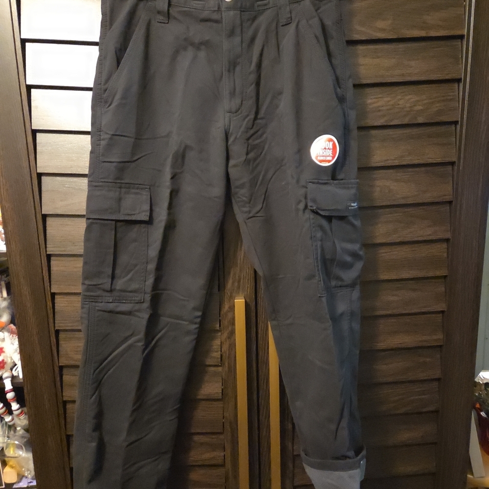 Wrangler Insulated Fleece Black Cotton Pants Size 29x30